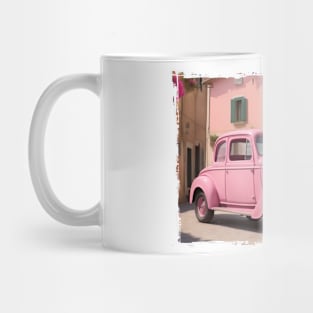 Pink Vintage Car Mug